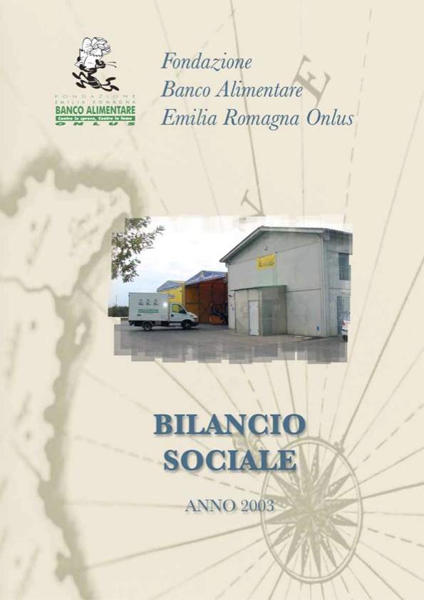 Copertina Bilancio Sociale Emilia Romagna 2003