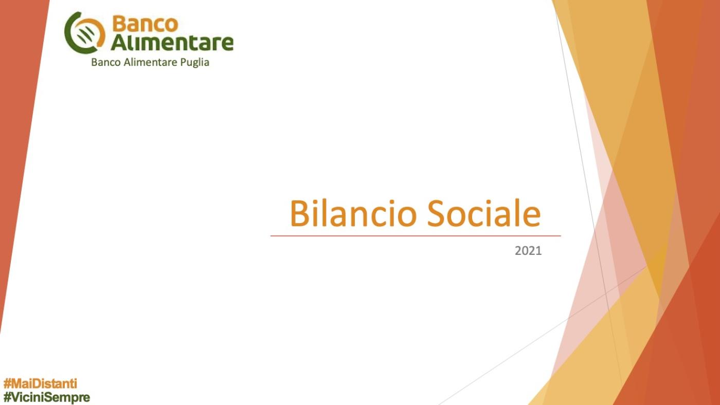 Copertina Bilancio Sociale Puglia 2021